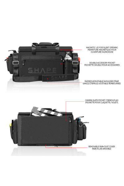 Front and back images of the SHAPE SBAG Camera Bag.